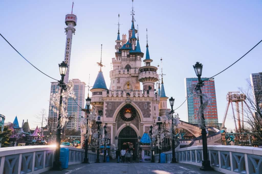 A picture of the Castle at Lotte World Theme Park in Seoul