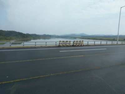 Crossing Unification Bridge over Imjin River