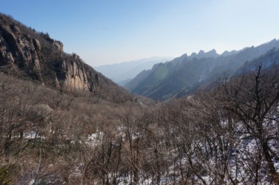 겨울철 설악산 풍경