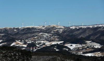 알펜시아에서 멋진 산 전망