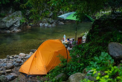 Someone illegally wild camping in Korea