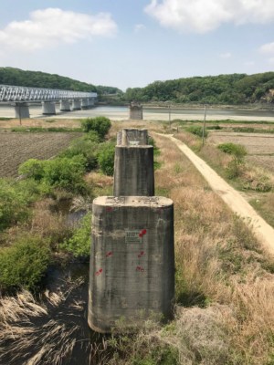 The remains of the Bridge of Freedom located at Imjingak Park inside the DMZ