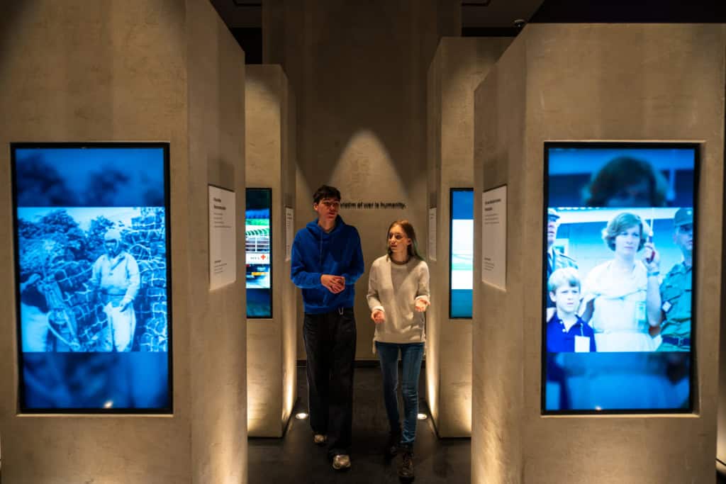 Inside the JSA Museum's The Pillars of Time room